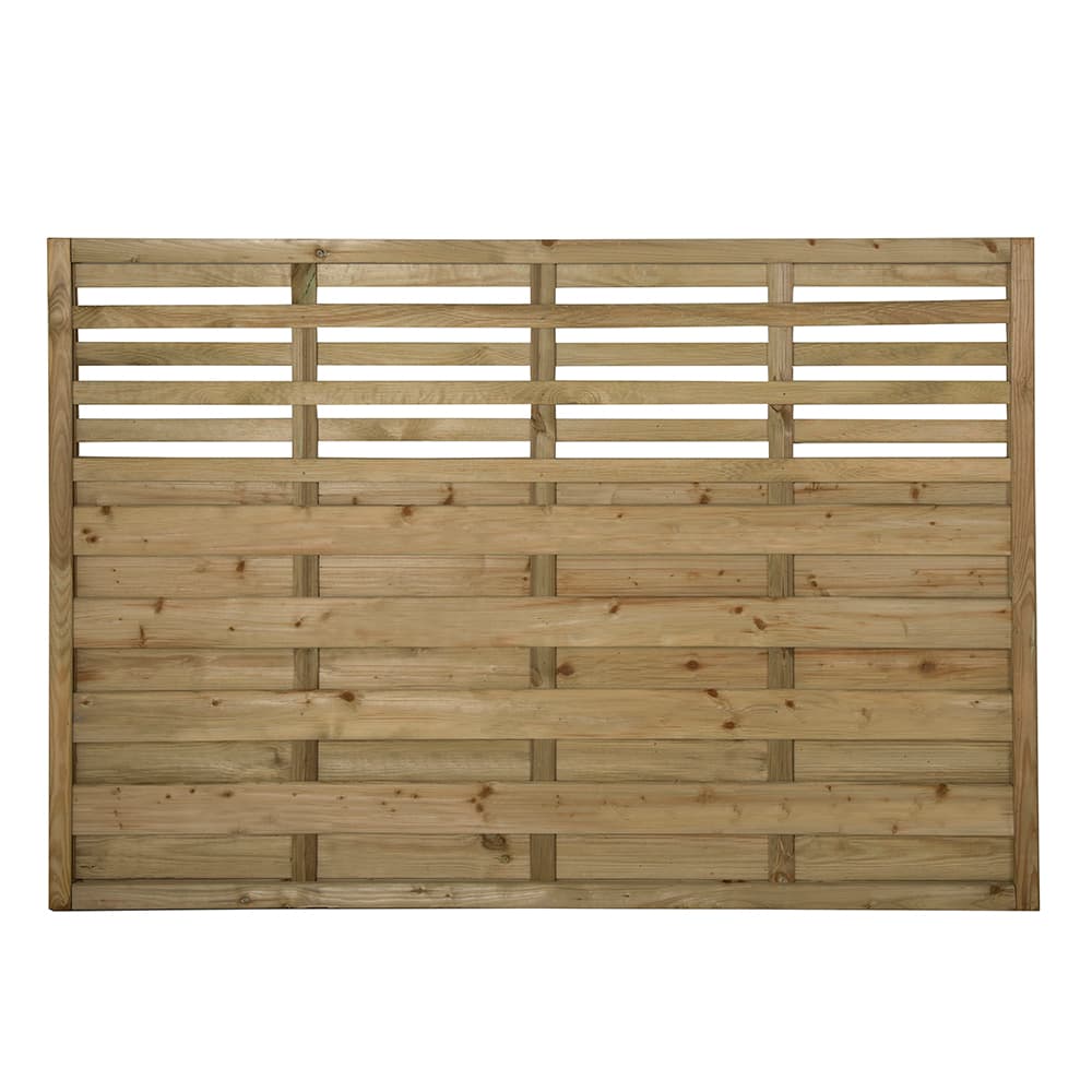 Pressure Treated Decorative Kyoto Fence Panel 6ft x 4ft Pack of 3