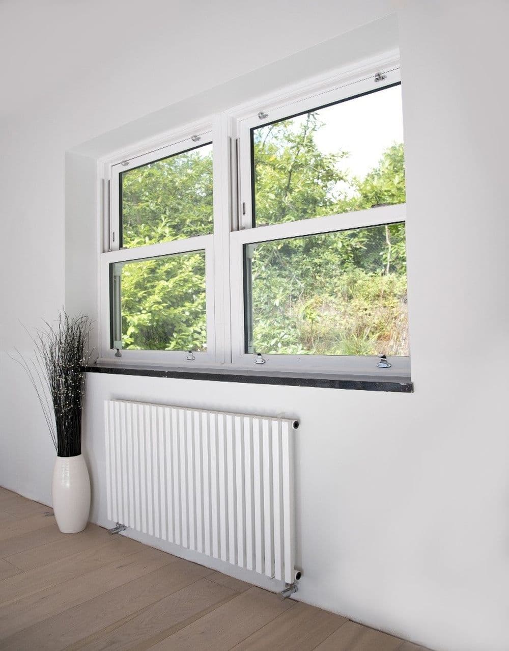 Oxfordshire Horizontal Gun Metal Radiator 600mm x 590mm