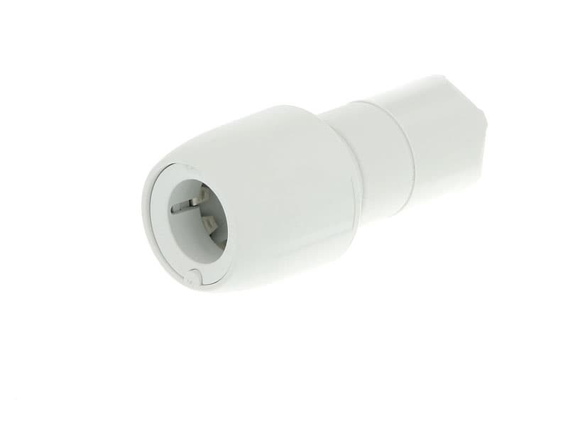 Hep2O socket reducer white 15x10mm