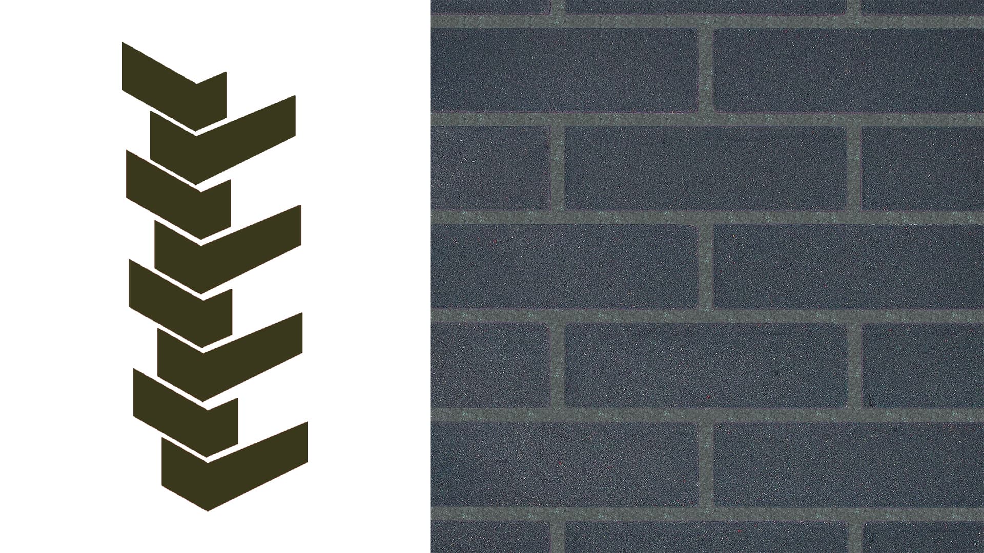 Weberwall Brick Corner Sanded Slate (8 per pack)