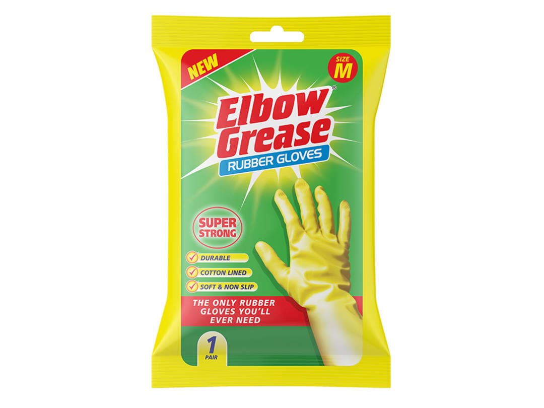 Elbow Super Strong Rubber Gloves Medium EG25 EG25