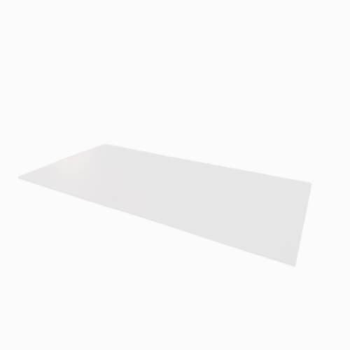 Aluminium Soffit Flat Profile Length - 100mm x 2mm x 3mtr White (9016 Matt)