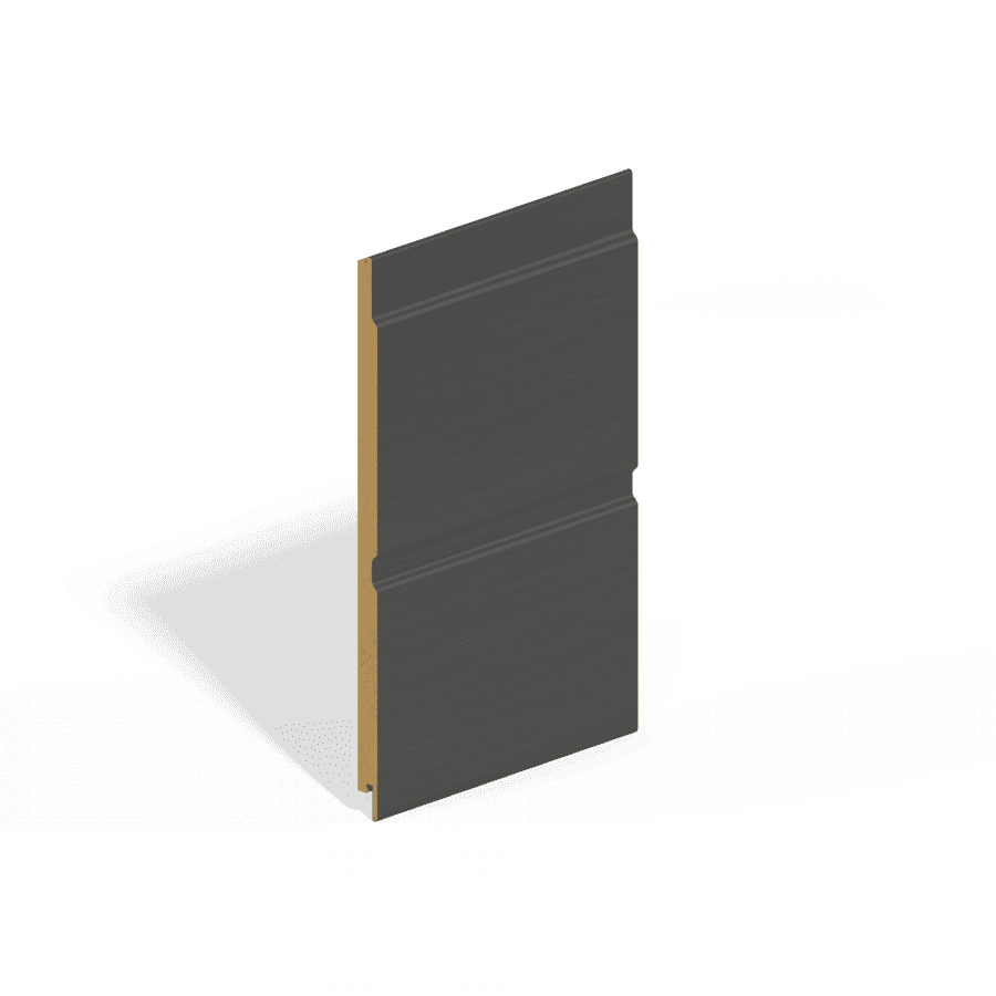 Double Shiplap MDF Cladding - 244mm x 4.88mtr Anthracite Grey