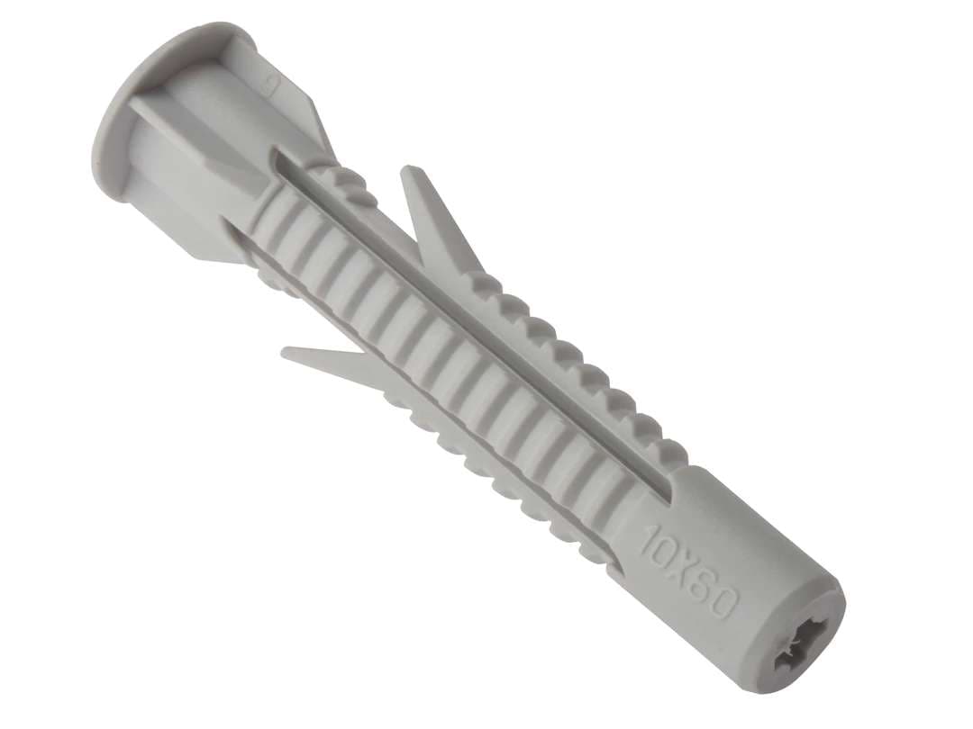 Fandf 25UFP1061 Universal Fixing Plugs - Ribbed M10 X 61Mm (Bag Of 25)