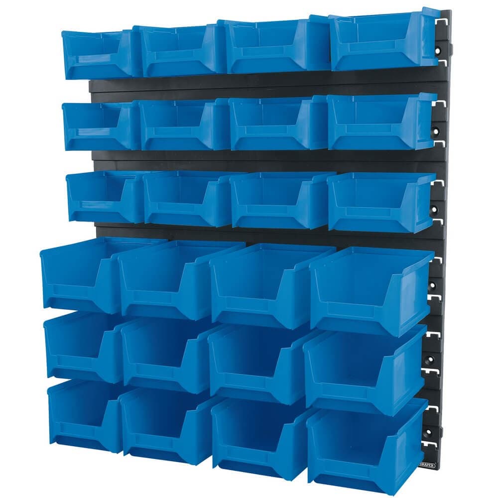 Draper 06798 24 Bin Wall Storage Unit Small/Medium Bins each