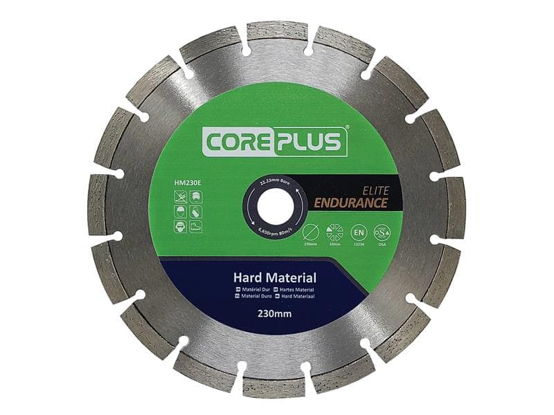 Coreplus CORDBHM230E Hm230E Elite Hard Material Diamond Blade 230Mm