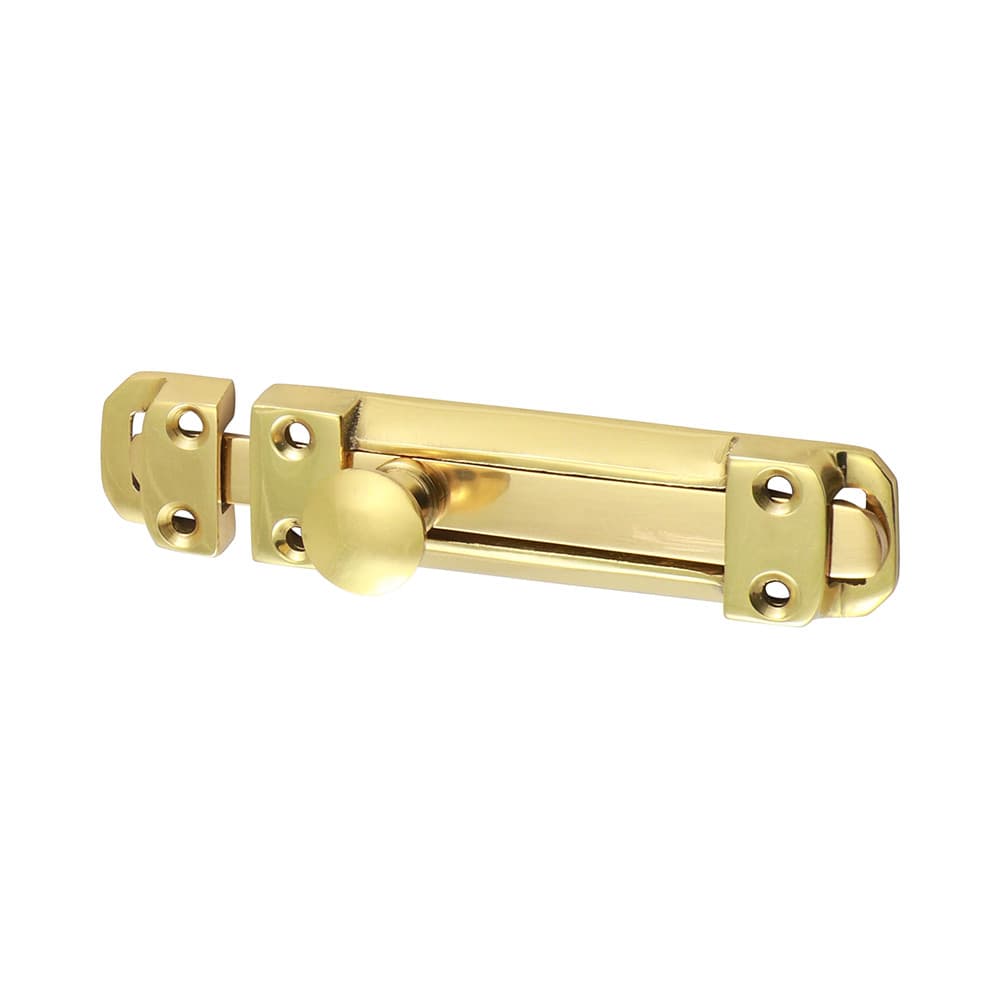 Timco 200336 Contract Flat Section Bolt - Polished Brass 110 X 25Mm Bag 1