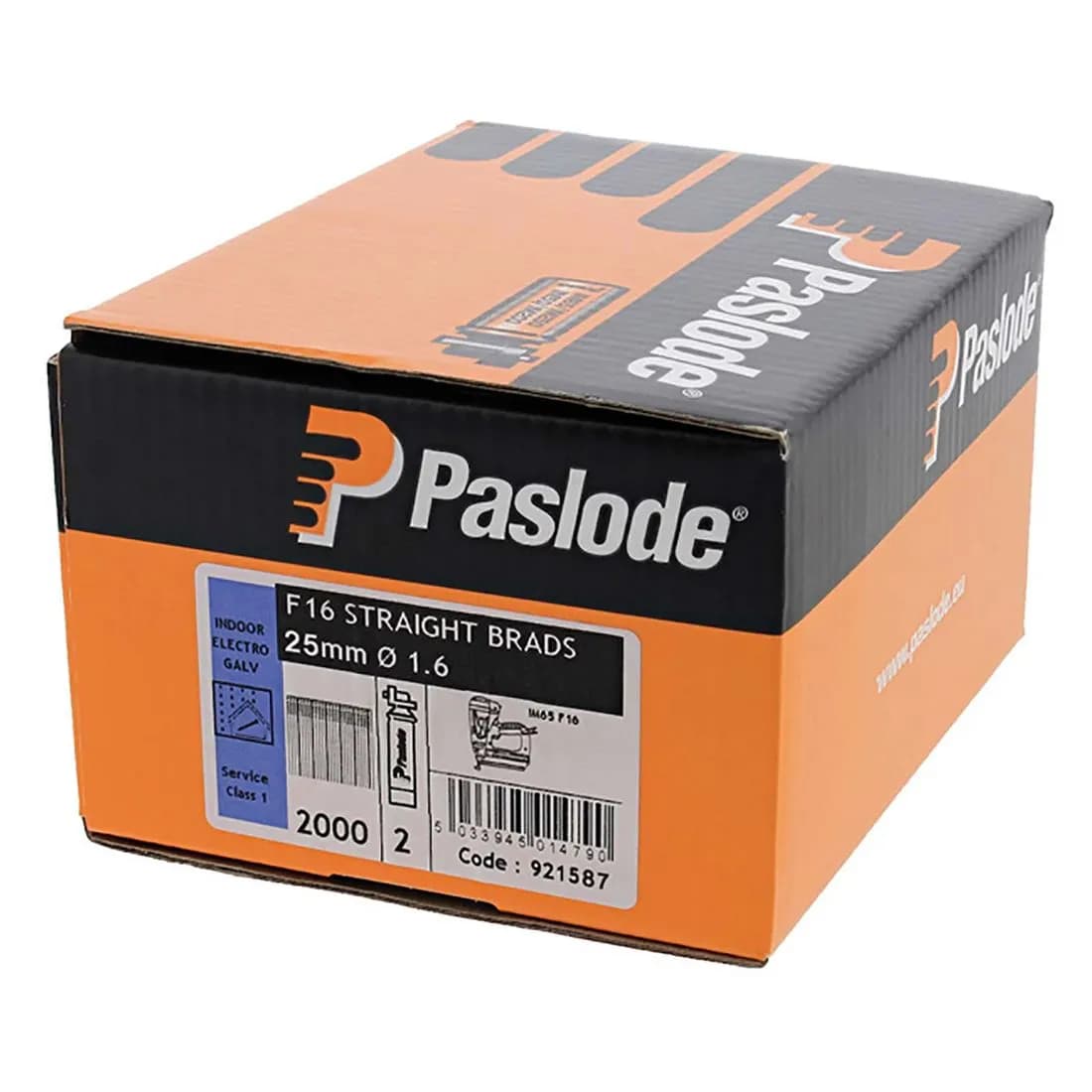 Paslode F16X25 Galvanised Brad Fuel Pk For Im65 Pk2000