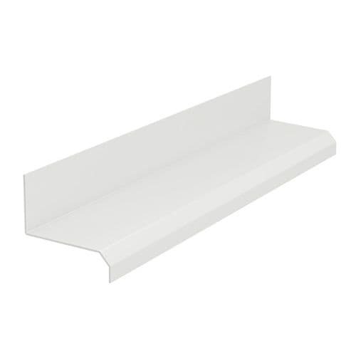 Fibre Cement Cladding Aluminium Drip Profile - 3mtr White