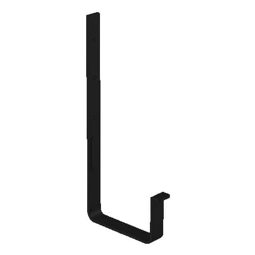 Square Steel Gutter Rafter Bracket - 125mm Black
