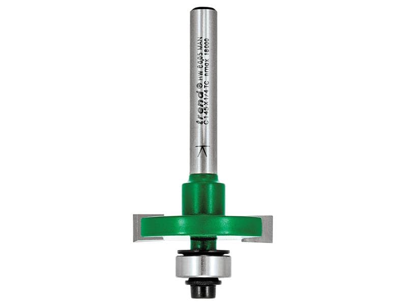 Trend C145X1/4TC C145 X 1/4 Tct Bearing Guided Slotting Cutter 6.3Mm