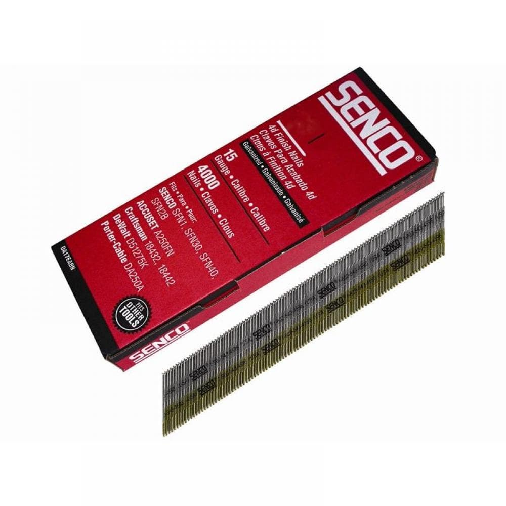 Senco DA19EAB Chisel Smooth Brad Nails Galvanised 15G X 44Mm (Pack 4000)