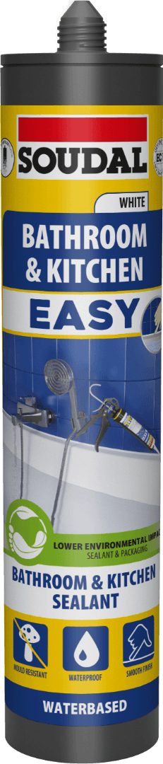 Soudal Easy Bathroom & Kitchen Sealant White 290Ml 158930