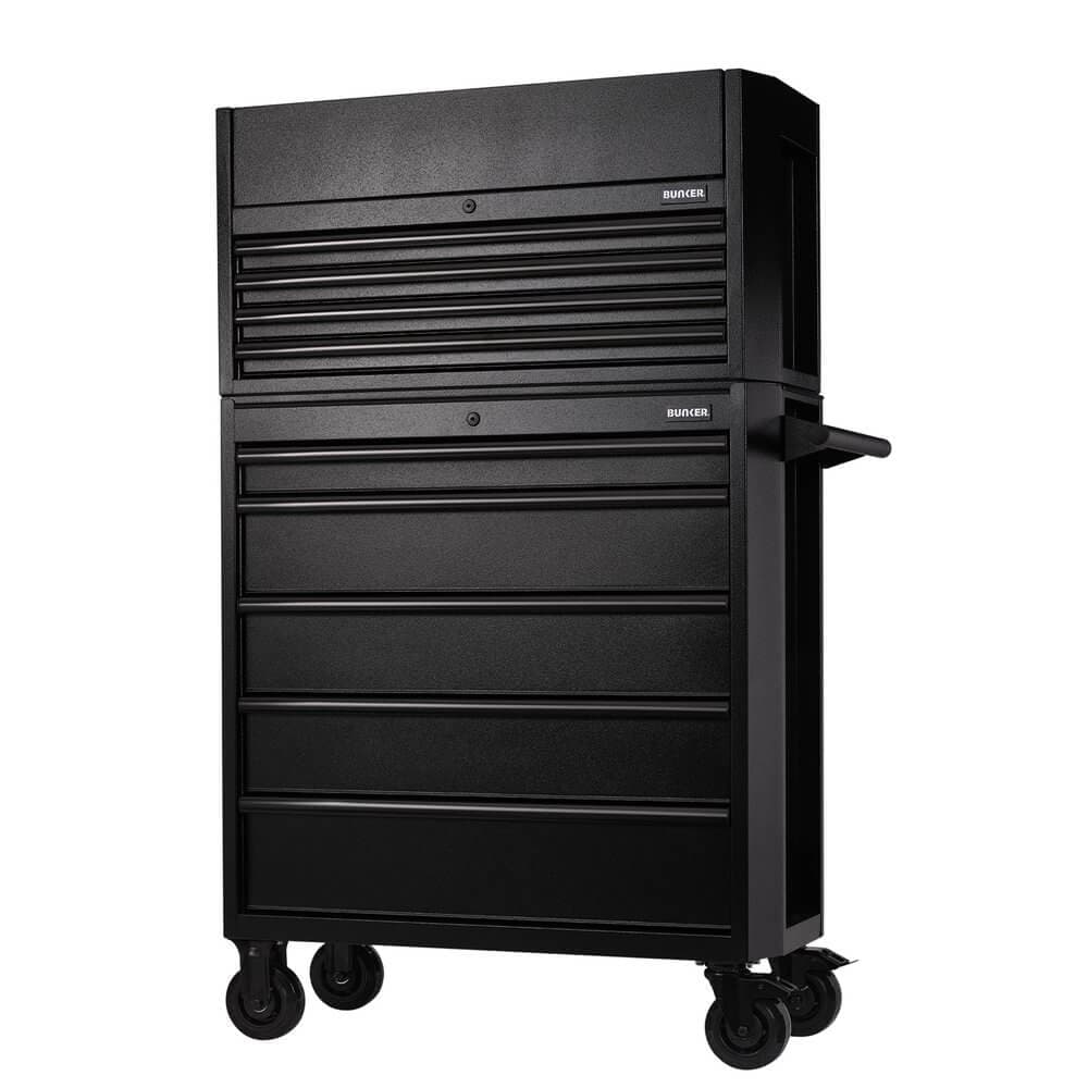Bunker ® 9 Drawer Combined Roller Cabinet And Tool Chest 36in Black Pk 1 24248