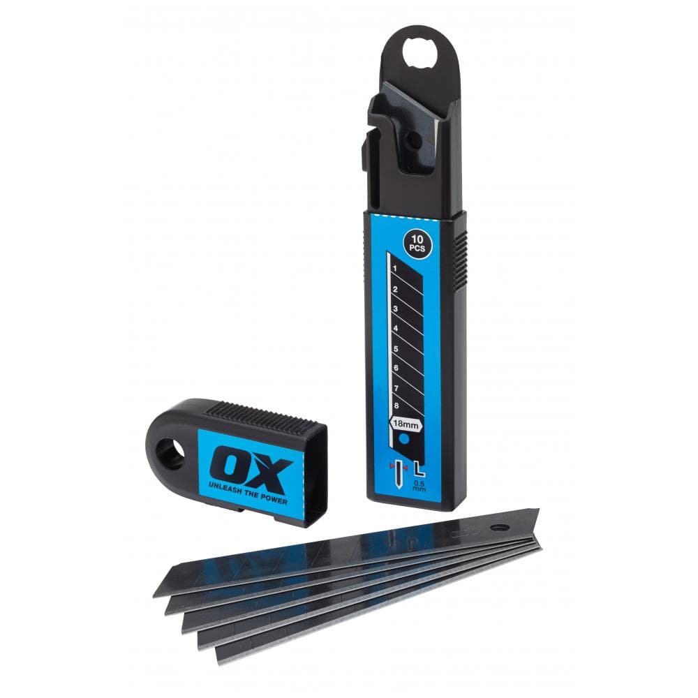Ox Tools OX-P223910 Ox Pro Snap Off Knife Blades 18Mm - Pack 10 EA