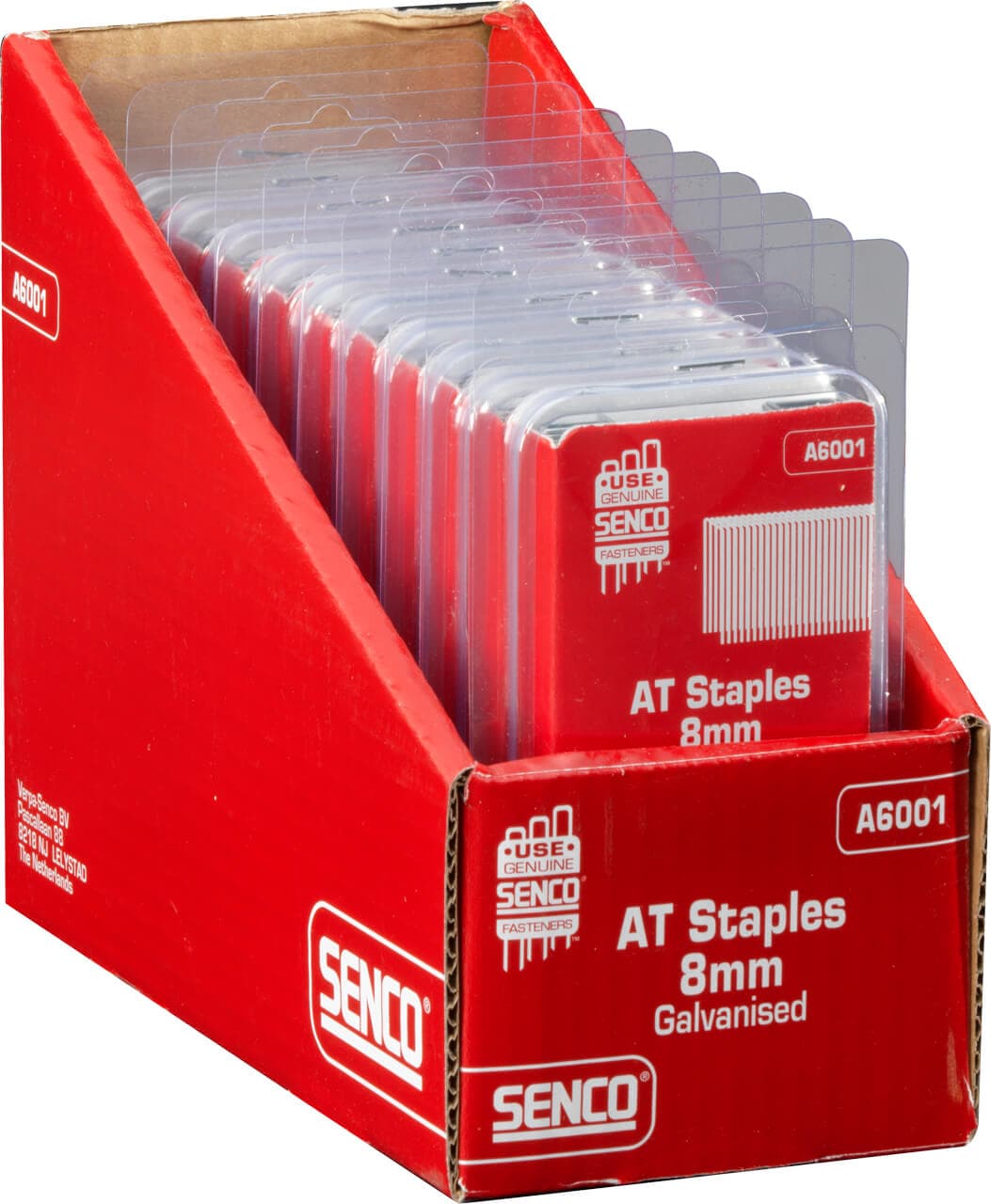 Senco A6001 At Staple Galv Blister Pack 8Mm 21-Gauge Blister 1000