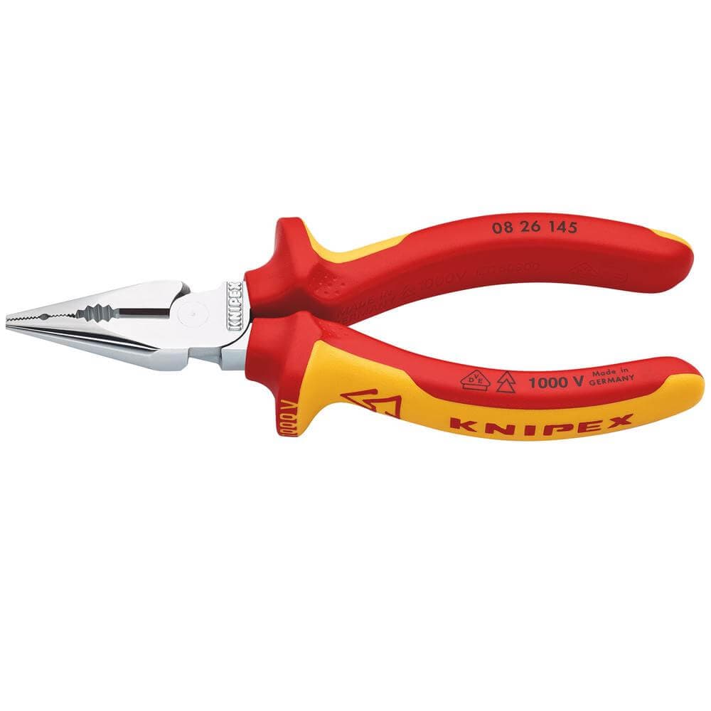 Knipex 08 26 145 Sb Vde Needle-Nose Combination Pliers 145Mm Pk 1 25158