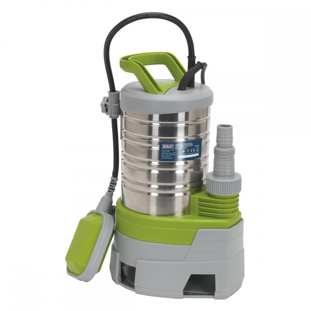 Sealey WPS225P Submersible Stainless Water Pump Automatic Dirty Water 225L/Min 230V