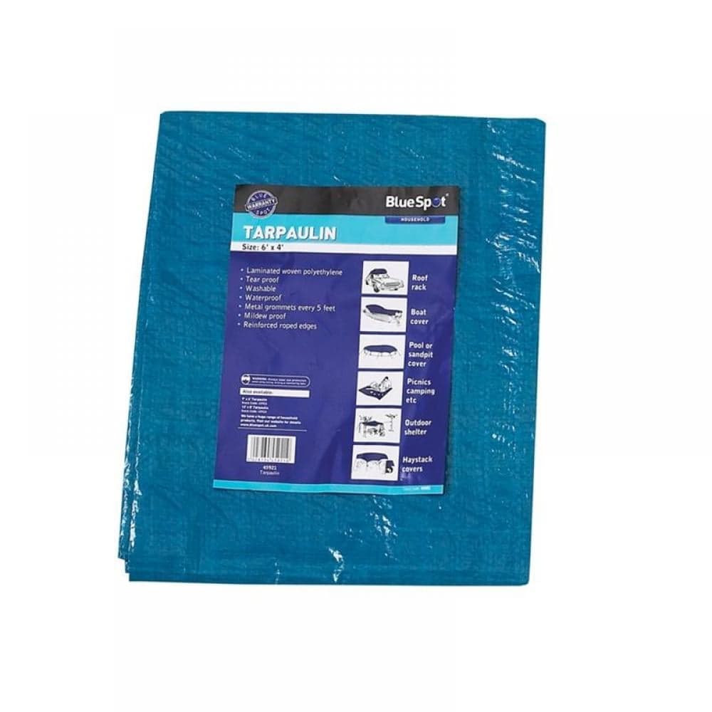 Bluespot Tools 45922 Blue Tarpaulin 1.9 X 2.9M (6 X 9Ft)