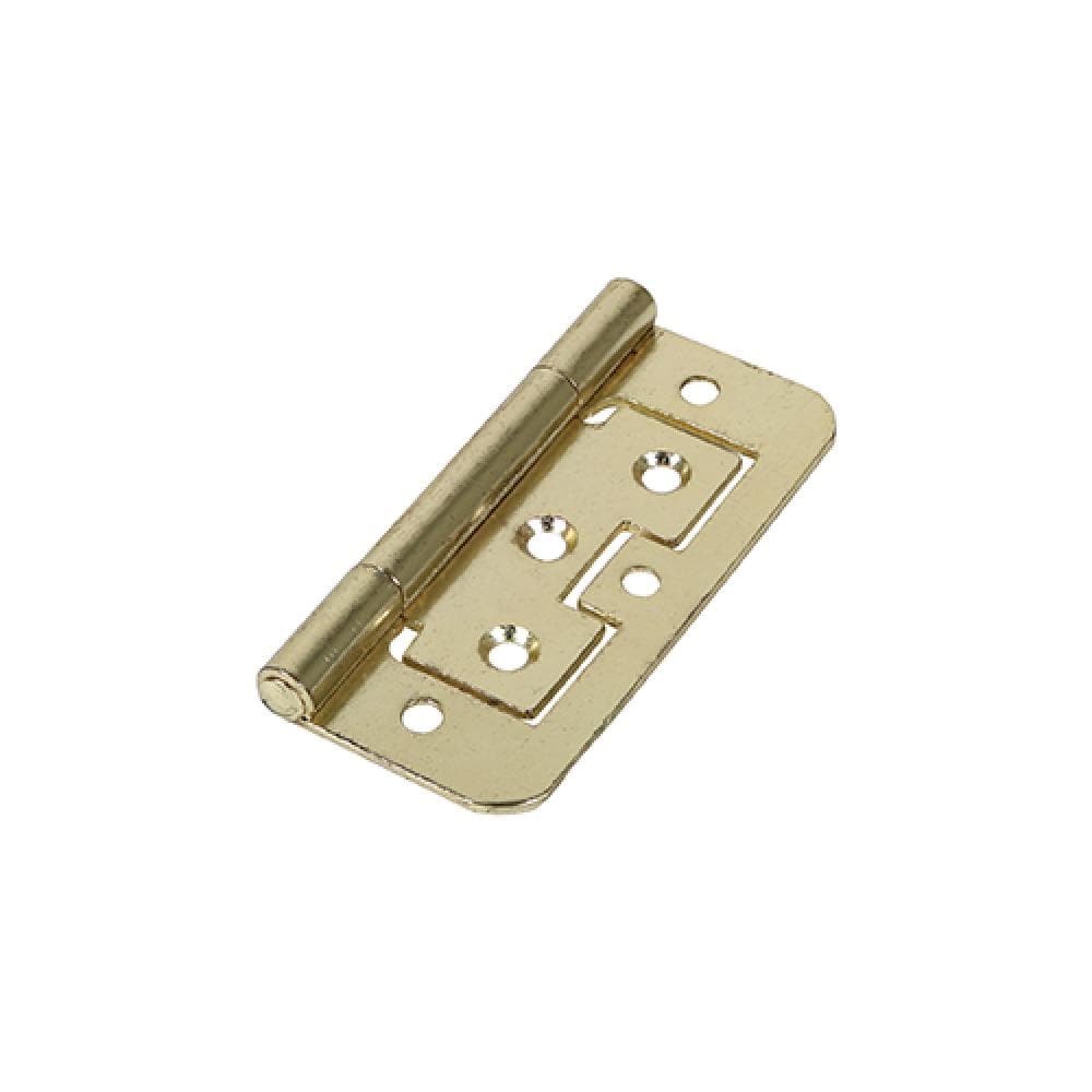 Timco 434174 Flush Hinge (105) - Electro Brass 75 X 51