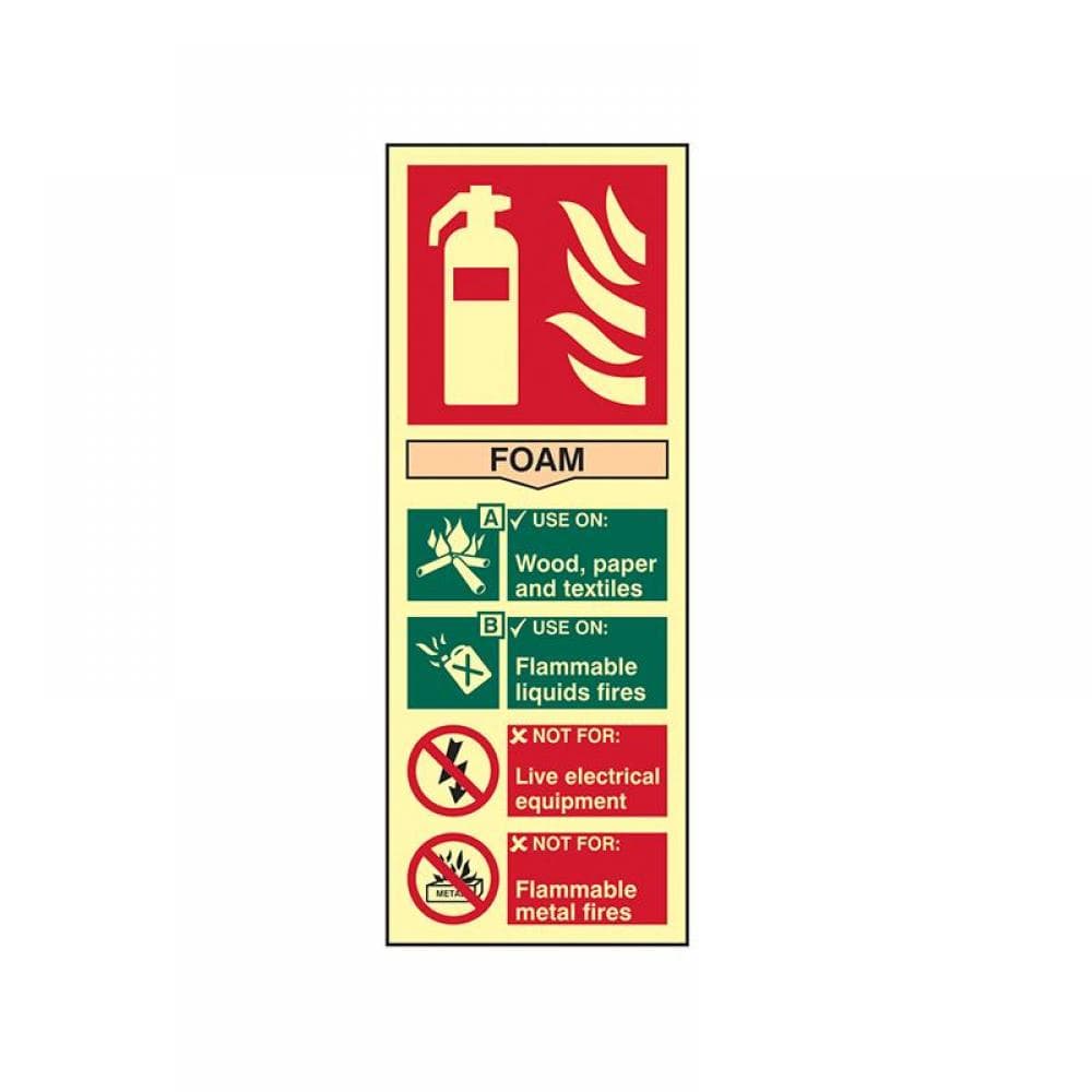 Scan 1591 Fire Extinguisher Composite Foam - Photoluminescent 75 X 200Mm