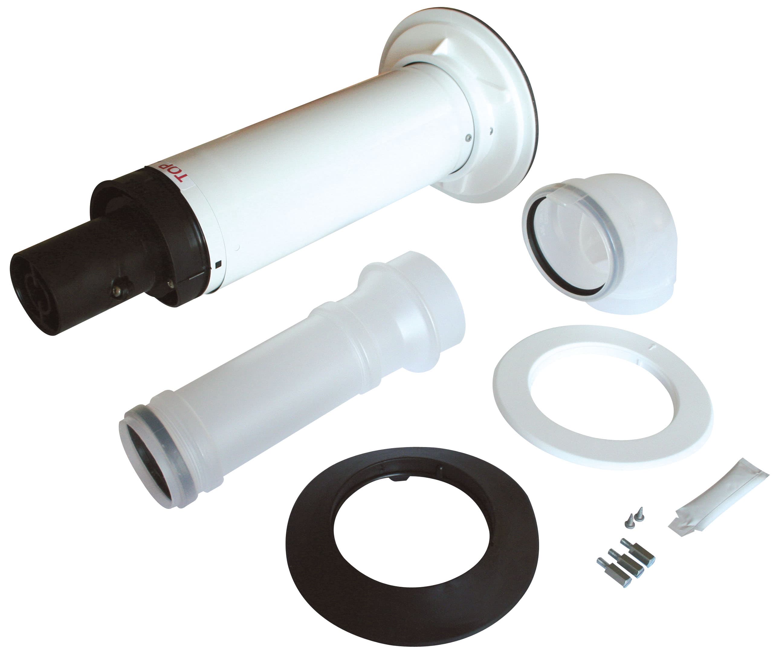 Worcester Bosch 7716191155 Floorstand 60/100mm Telescopic Horizontal Flue Kit