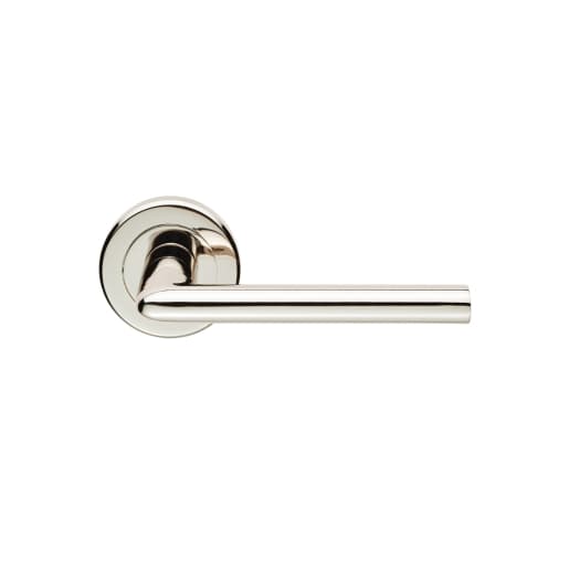 4FireDoors Vogue Lever Handle On Round Rose Chrome
