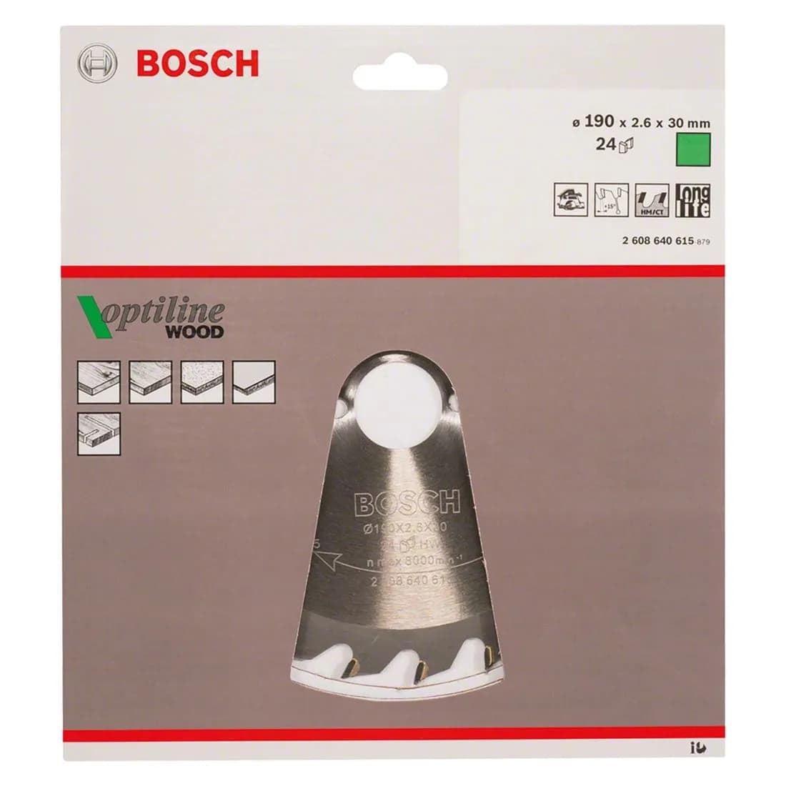 Circ Saw Blade 190 X 30 24T Bosch