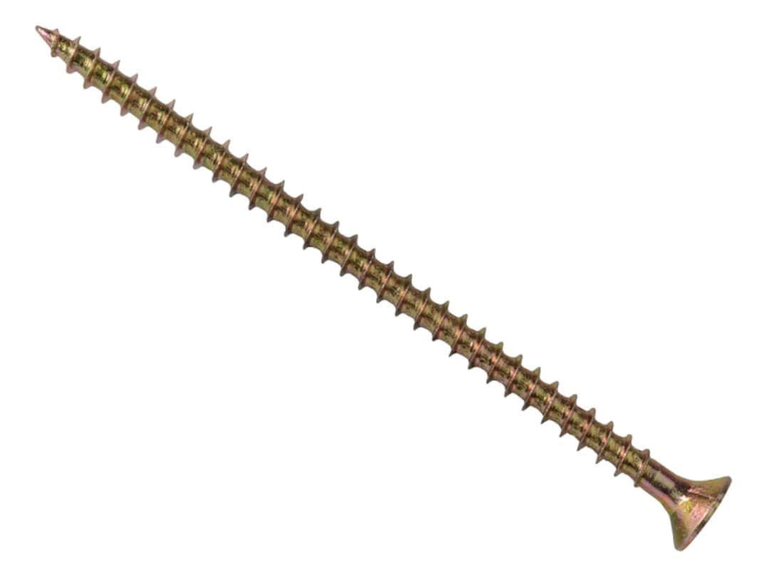 ForgeFix Multi-Purpose Pozi Compatible Screw CSK ST ZYP 5.0 x 80mm Box 100 MPS580Y
