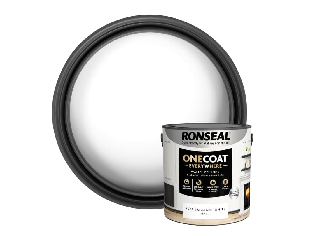 Ronseal One Coat Everywhere Pure Brilliant White 2.5L KCB.7015103.20104.76