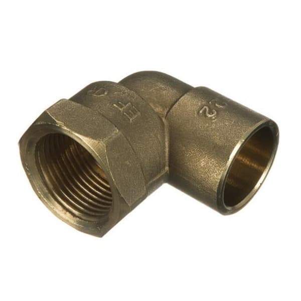 Solder Ring Female Iron Adaptor Bent - 22mm x 3/4"