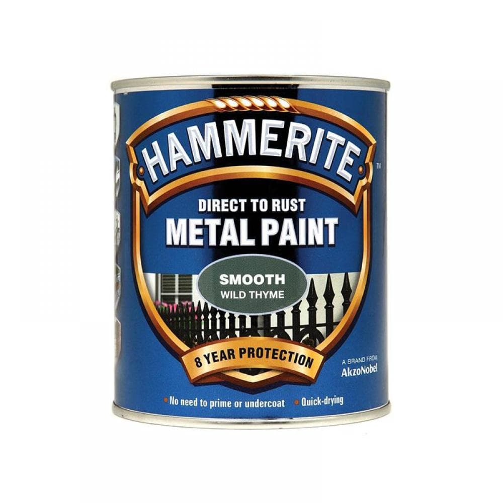 Hammerite 5158230 Direct To Rust Smooth Finish Metal Paint Wild Thyme 750Ml