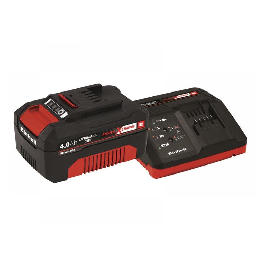 Einhell 4512042 Power X-Change Battery & Charger Starter Kit 18V 1 X 4.0Ah Li-Ion