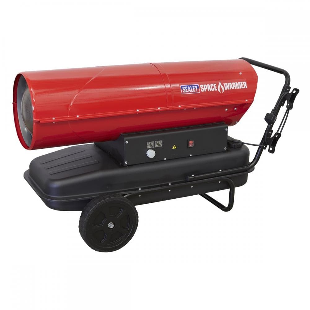Sealey AB3412 Space Warmer® Kerosene/Diesel Heater 340 000Btu/Hr With Wheels