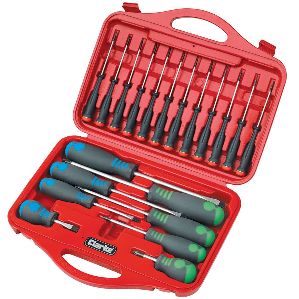 Clarke 1801647 Cht647 20 Piece Screwdriver Set