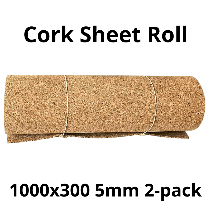 Cork Sheet Roll - 1000x300mm - 5mm - Décor and DIY - Pack of 2