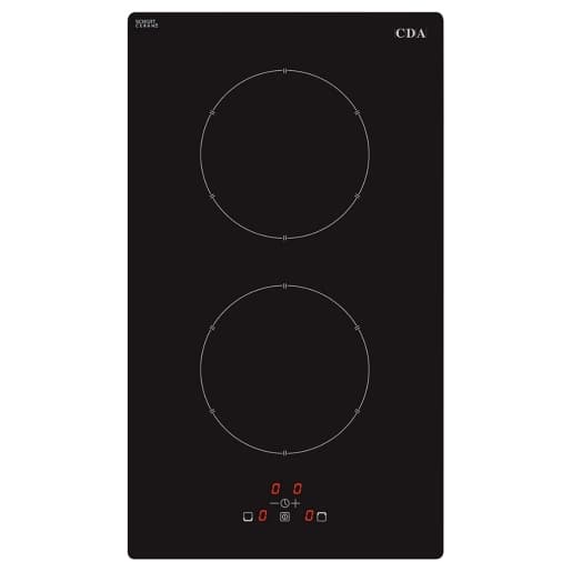 CDA HN3621FR 2 Zone Induction Hob with Front Touch Controls Black