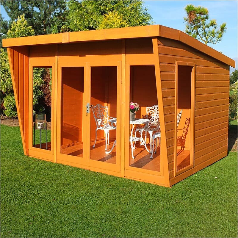 10x8 Shire Highclere Contemporary Wooden Summer House
