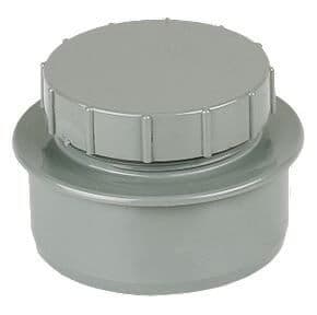 FloPlast Ring Seal Soil Access Plug - 110mm Grey