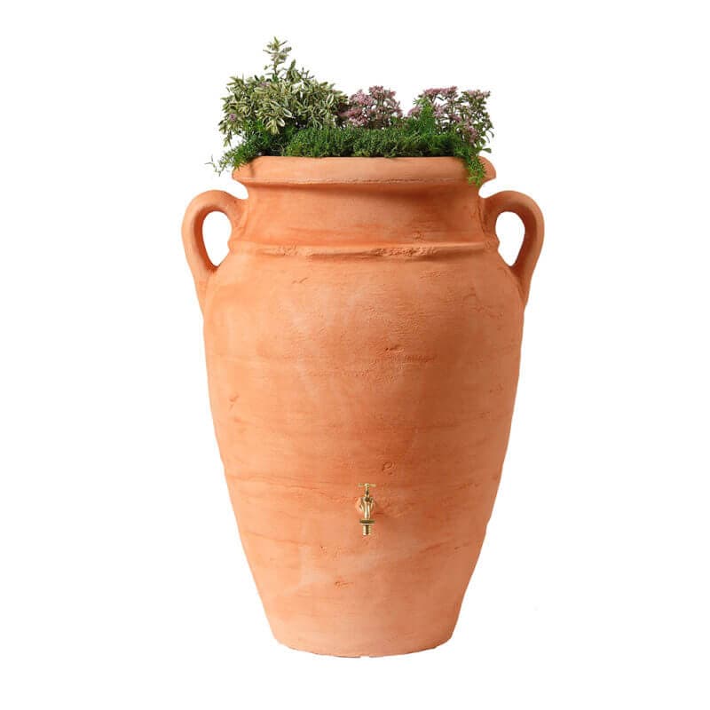 Garantia Antique Amphora Water Butt - Terracotta 250 Litre