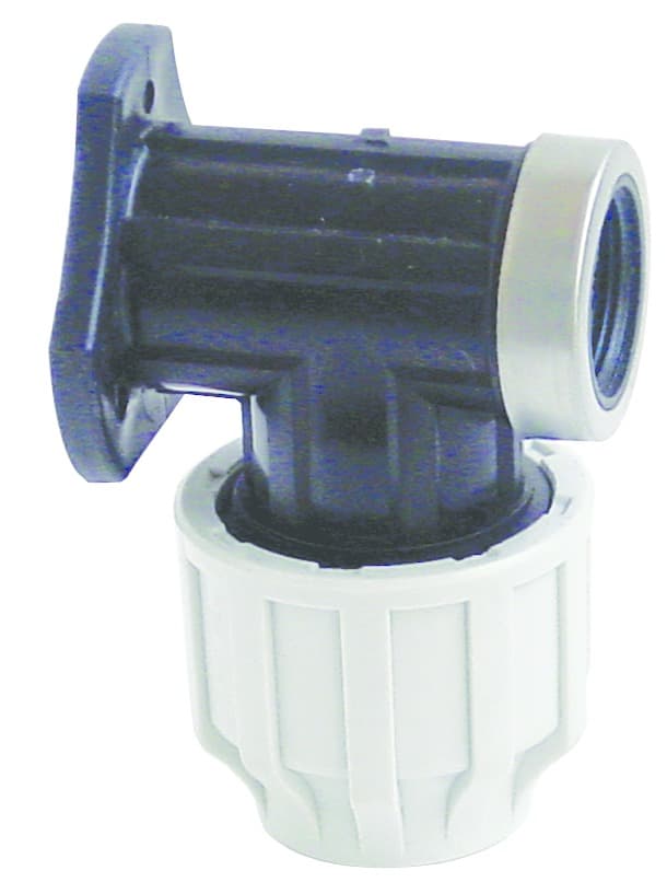 MDPE Wall Plate Elbow - 20mm x 1/2"