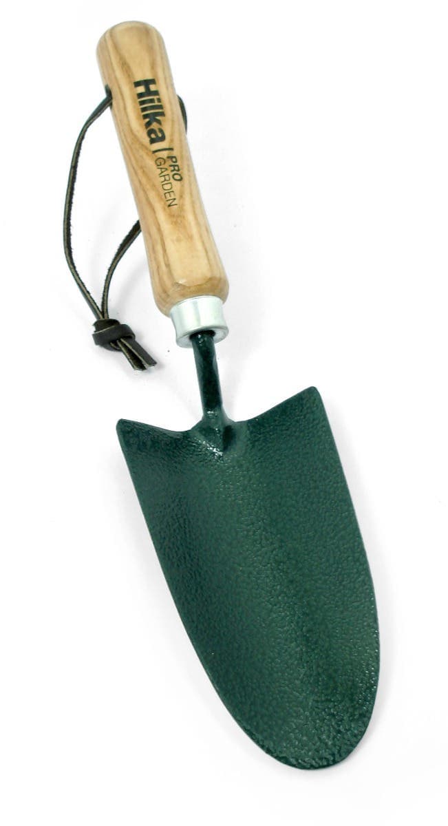 Hilka Gardening Hand Trowel - Carbon Steel - Hardwood Handle