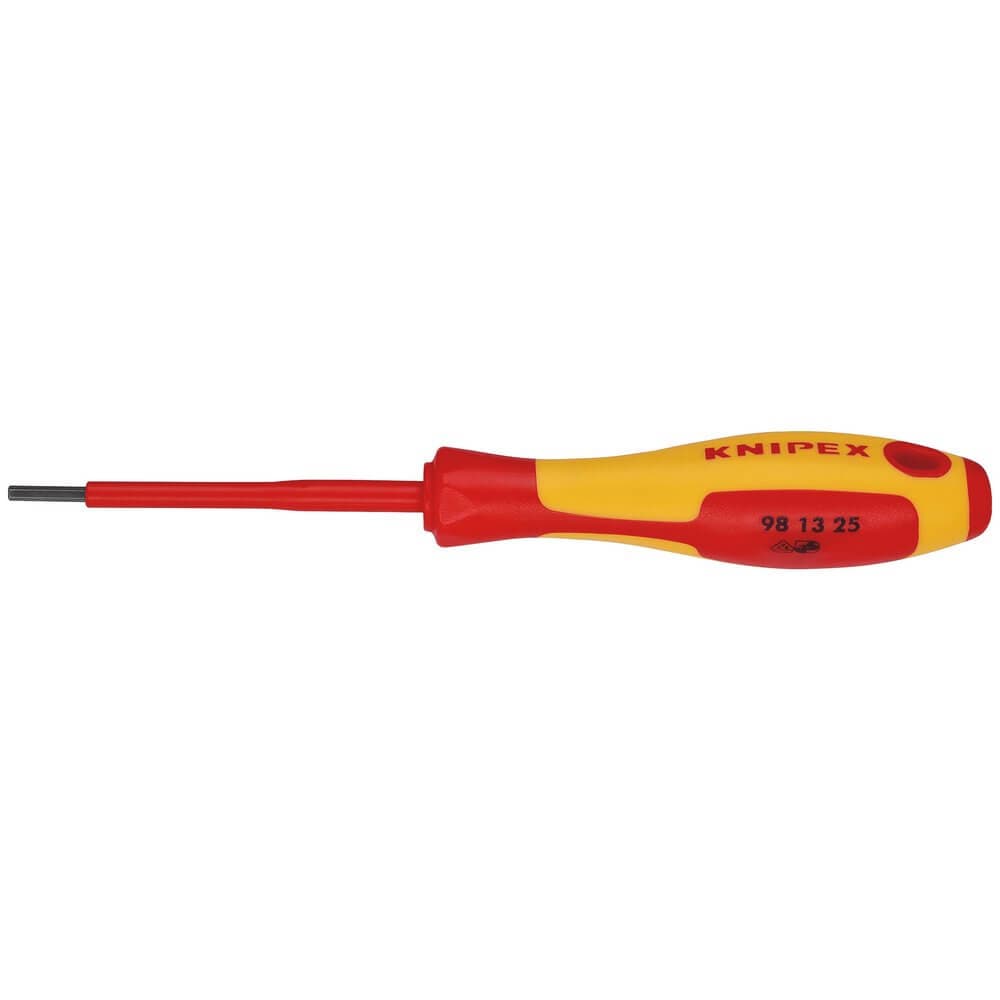 Knipex 98 13 25 Vde Insulated Hexagon Screwdriver 2.5 X 75Mm each 1 18774