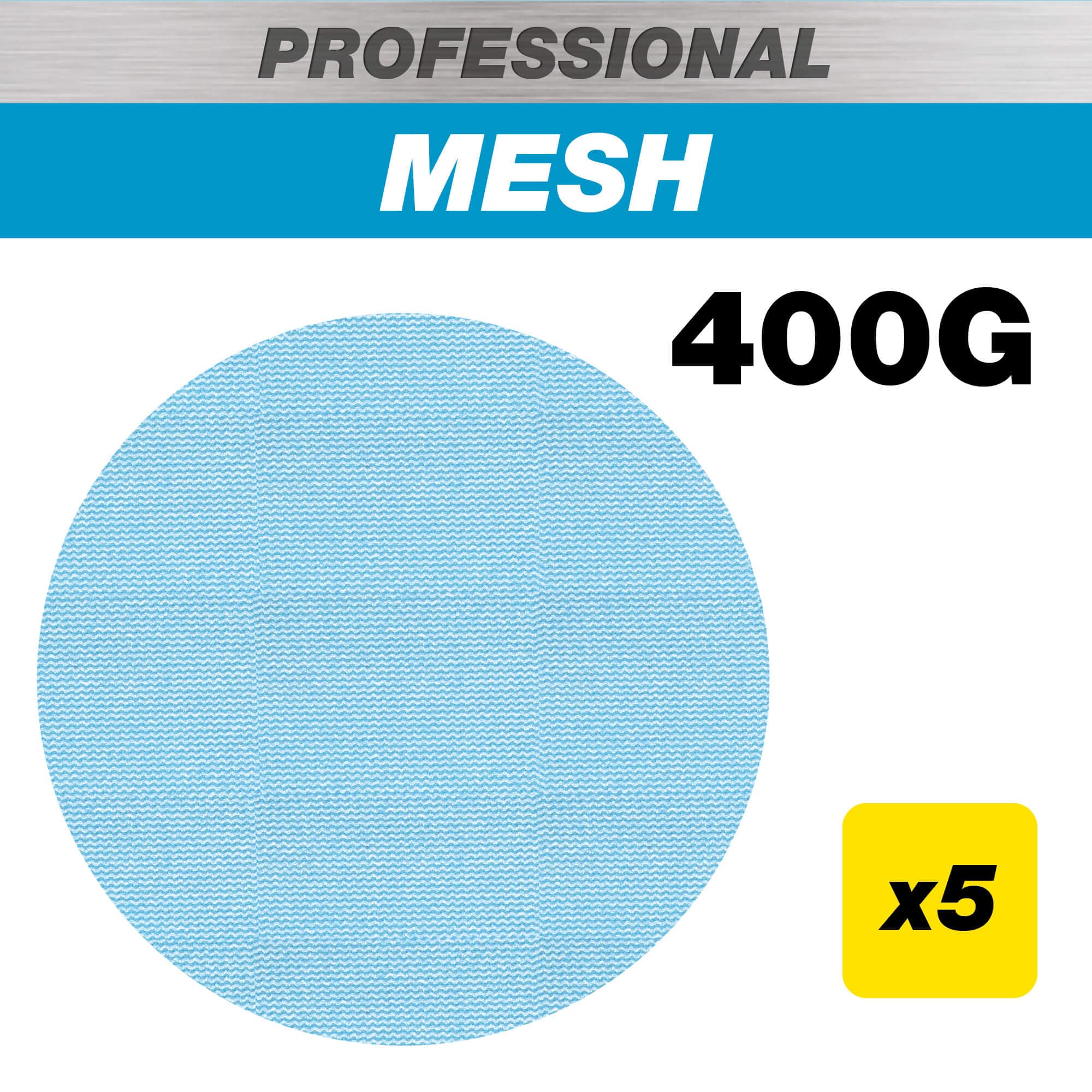 Trend 150Mm 400G Pro Mesh Random Orbital Sanding Disc 5 Pack AB/150/400P