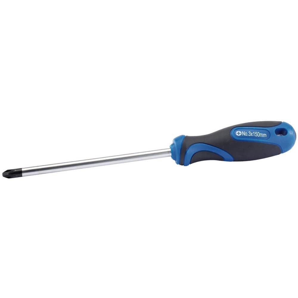 Draper 34552 Soft Grip Cross Slot Screwdriver No.3 X 150Mm each