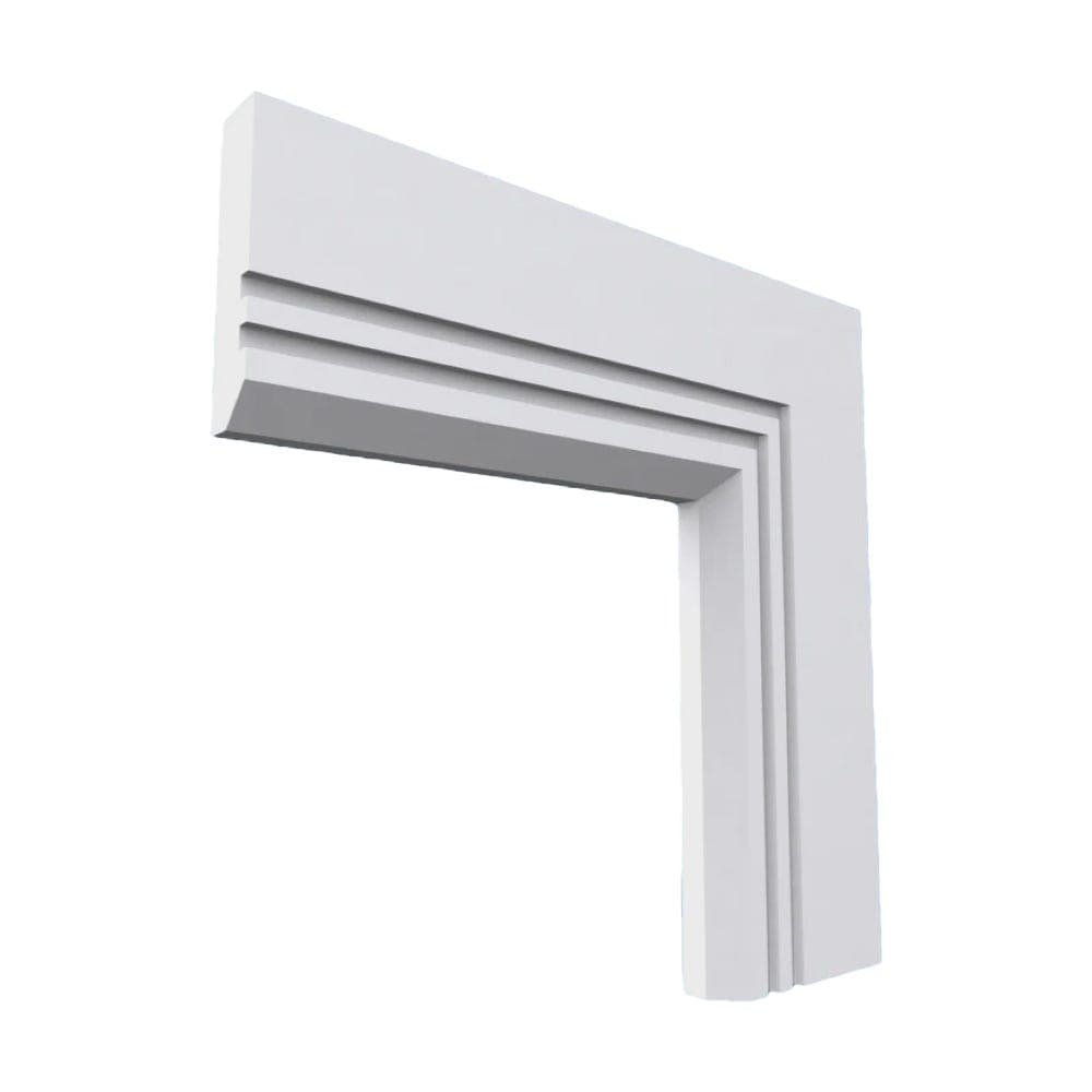 Edge Grooved 2 MDF Architrave White Primed 4200mm x 70mm x 18mm