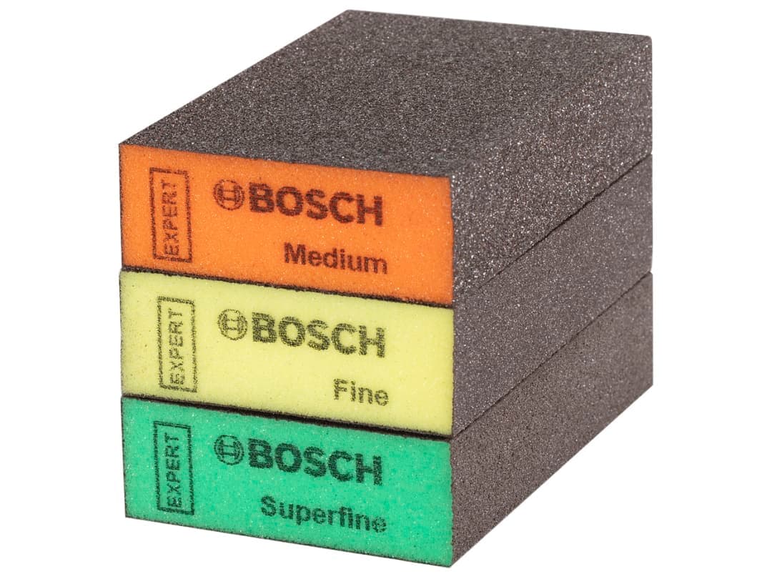 Bosch Powertool Accessories XPERT S471 Standard Sanding Block Set, 3 Piece 2608901175