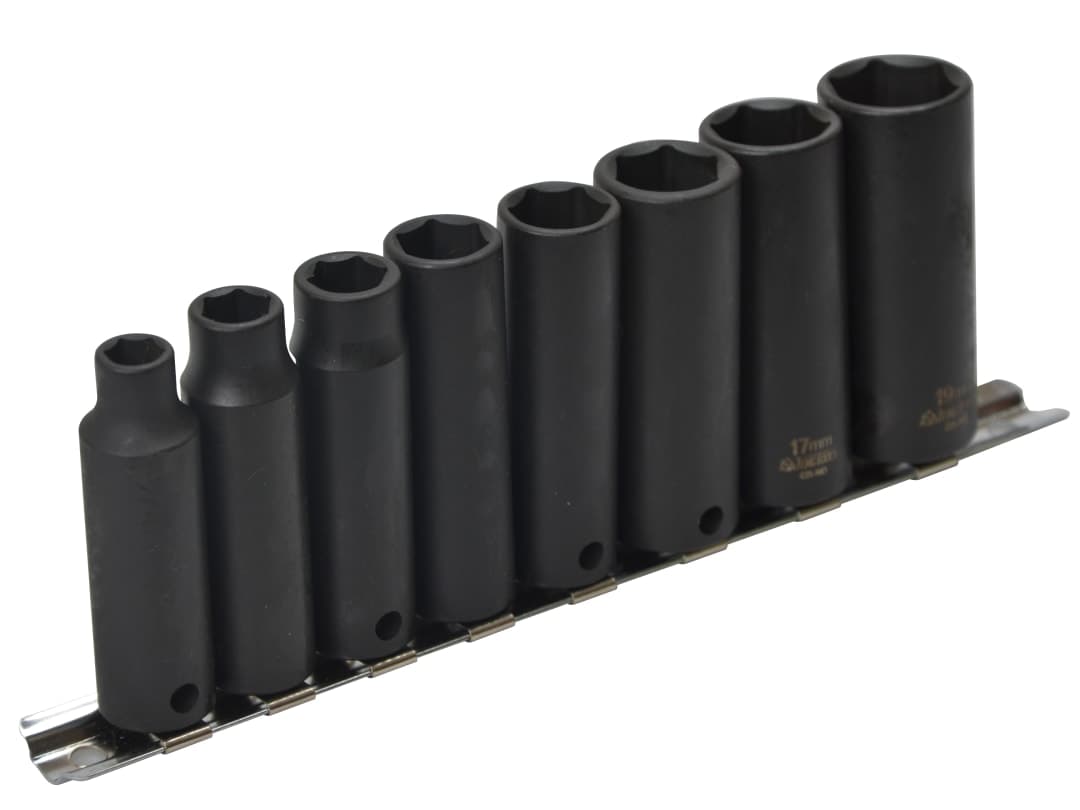 Teng 3/8in Drive 9386 Deep Impact Socket Set, 8 Piece 9386