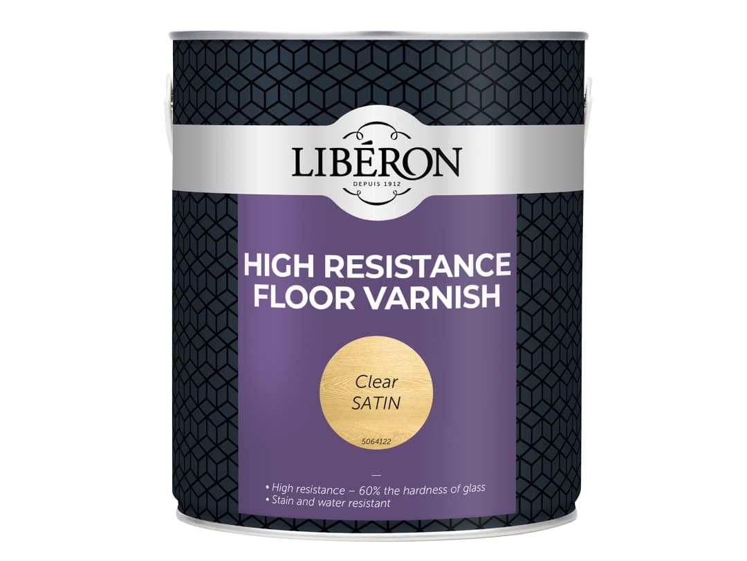 Liberon High Resistance Floor Varnish Clear Satin 2.5 litre 024553