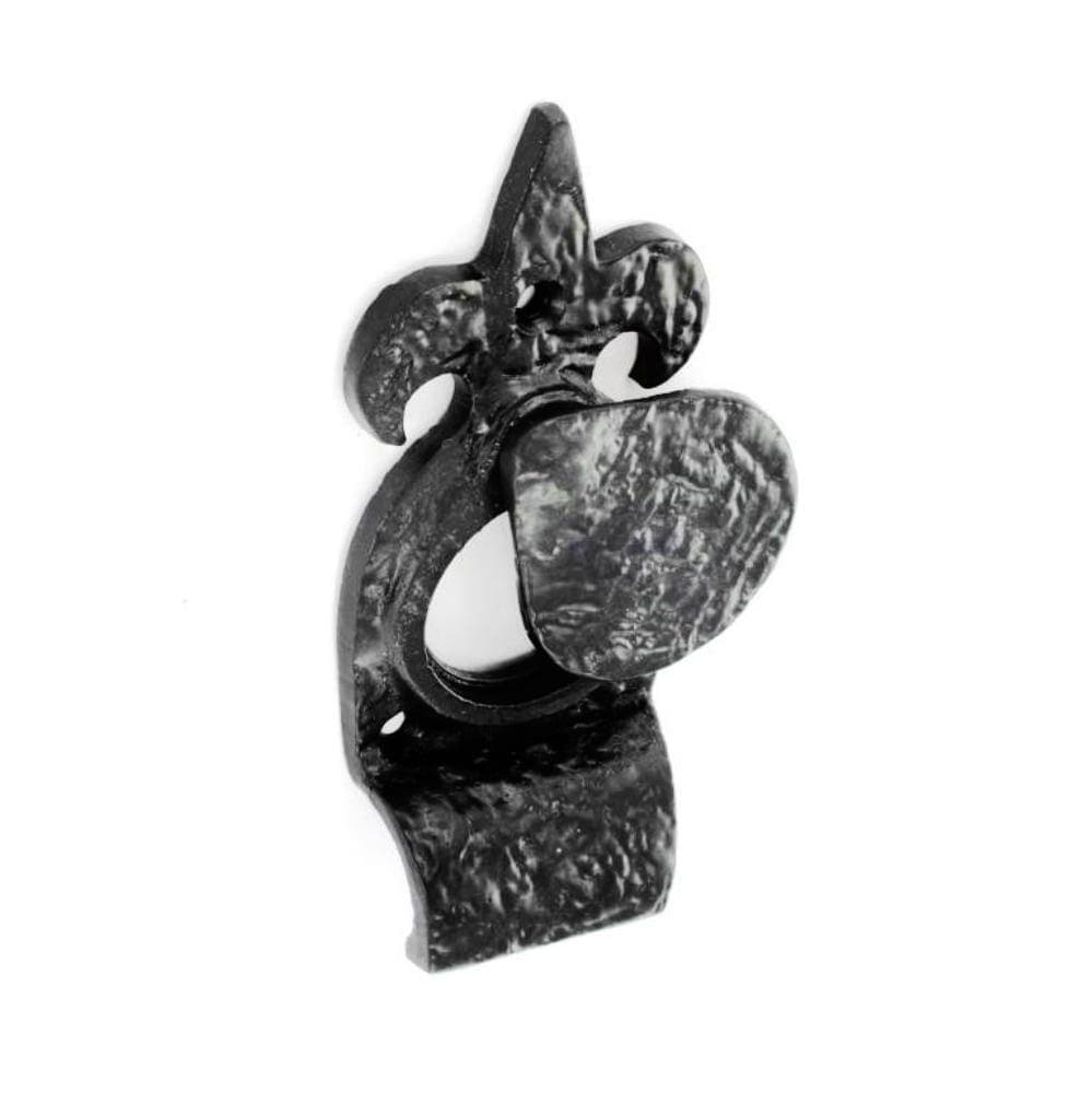 Fleur De Lis Gothic Cylinder Door Pull - 125mm - Antique Black - Hardware Solutions